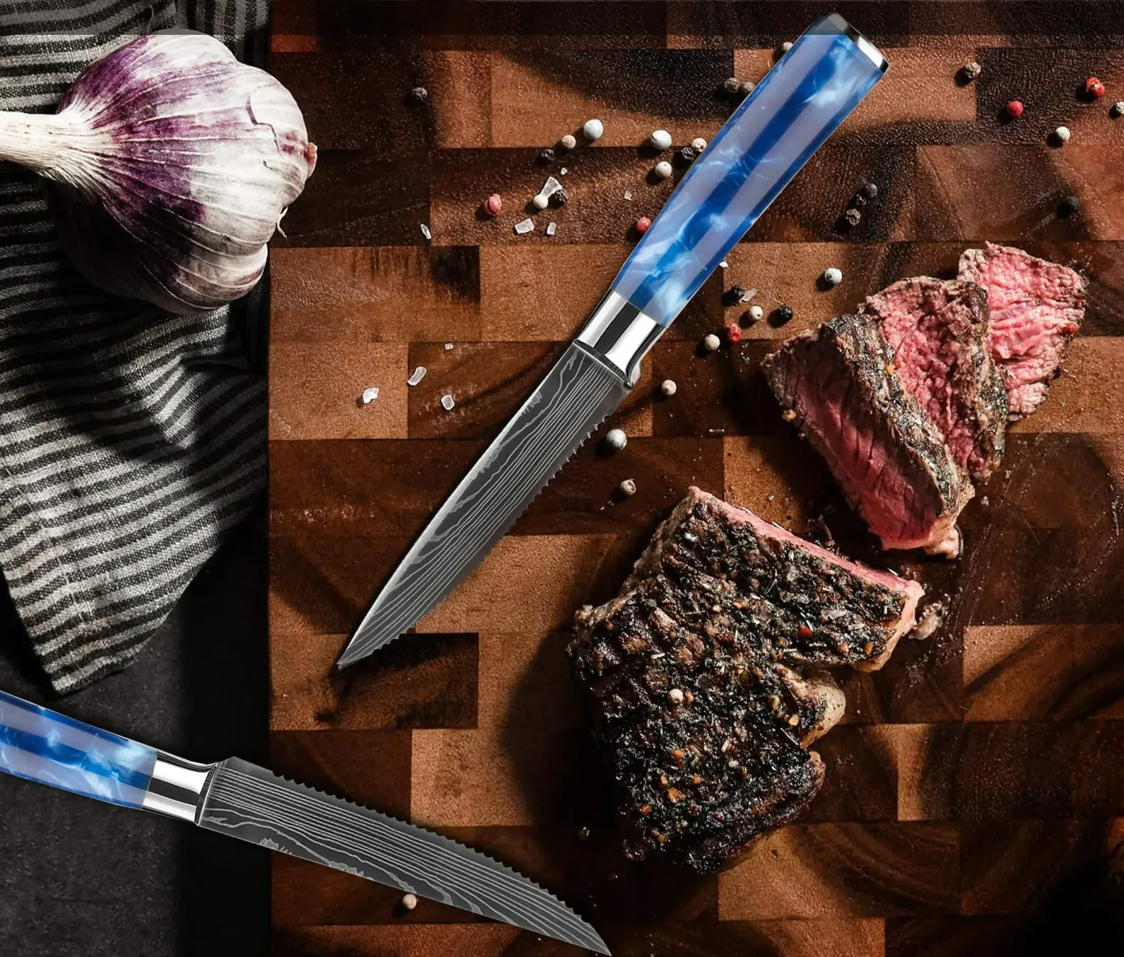 serrated steak knives