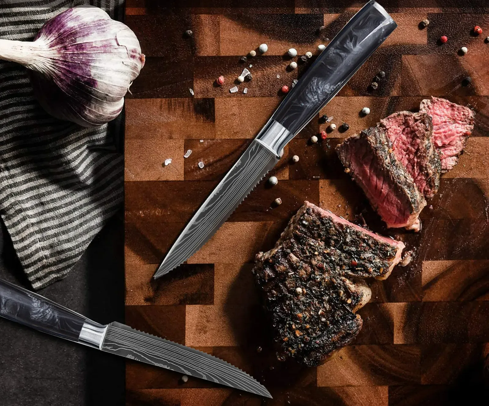 serrated steak knives