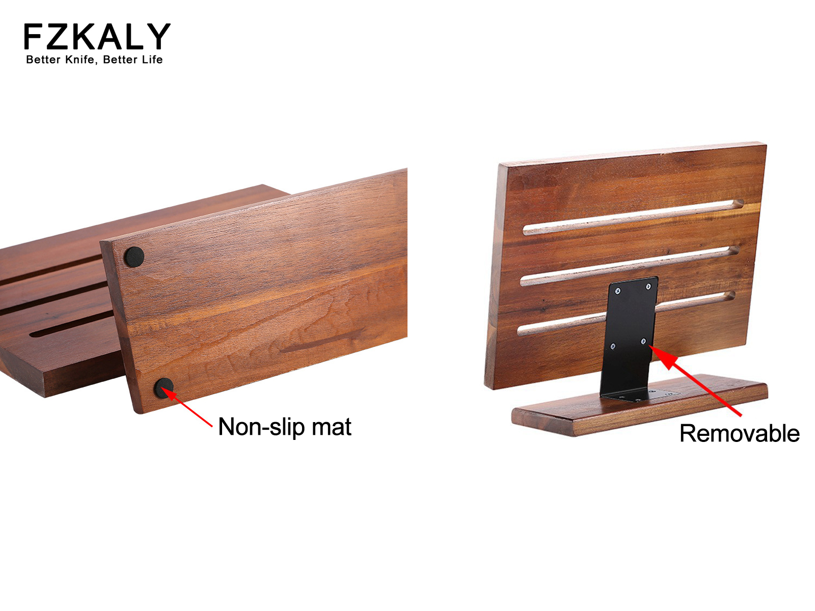 Effortless Organization - Damascus Knife Set with Block