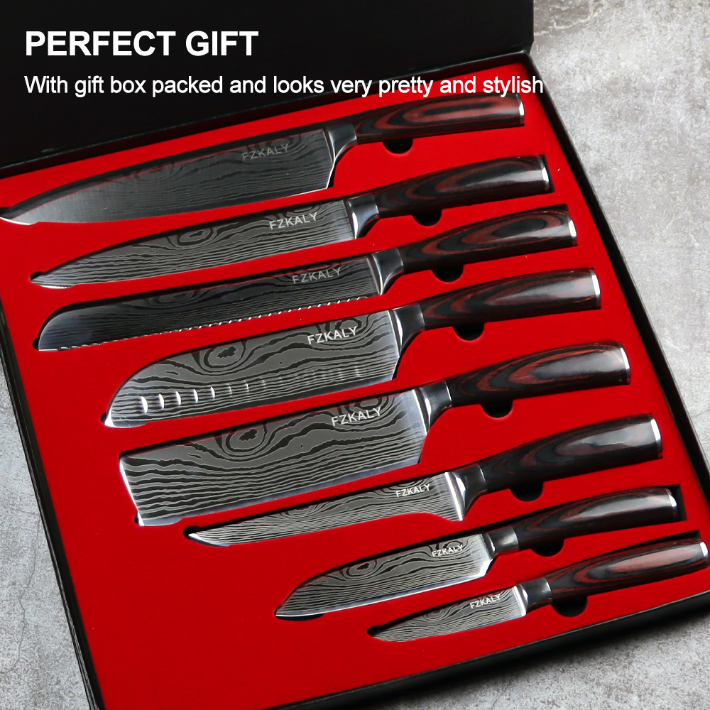 8-Piece Professional Japanese Chef Knife Set