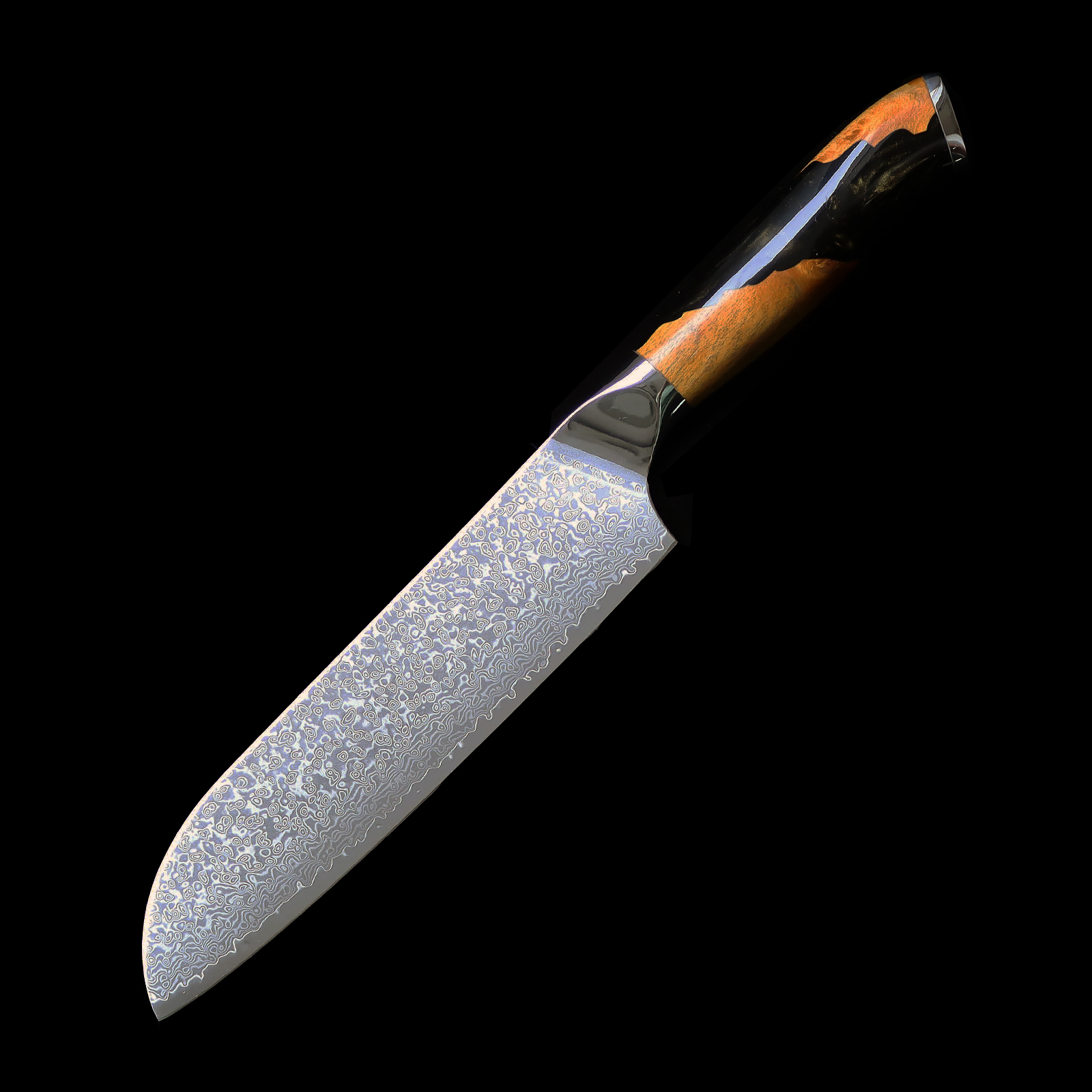 4-Piece Hand Forged Damascus Kitchen Knife Set