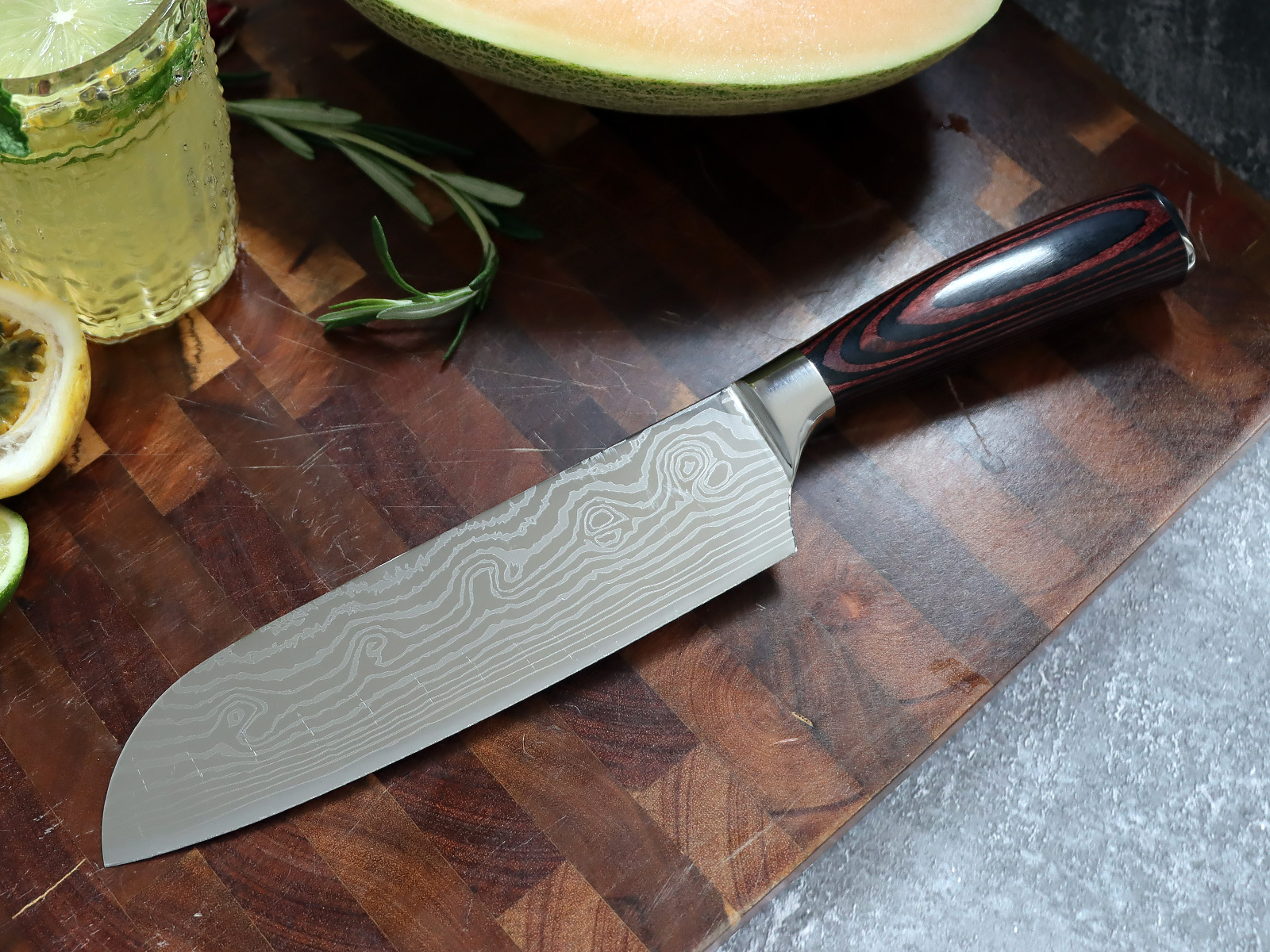 Professional Chef Knife Set with Leather Knife Bag