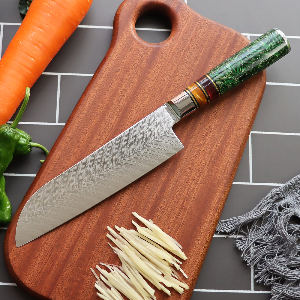 8-Piece Damascus Chef Knives Set