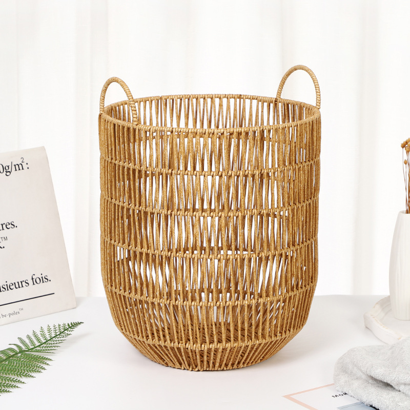 Hand Woven Laundry Baskets And Laundry Baskets Decorative Basket for Living room, Woven Storage Basket for Toys Bin