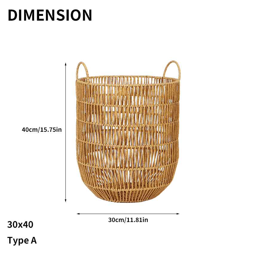 Hand Woven Laundry Baskets And Laundry Baskets Decorative Basket for Living room, Woven Storage Basket for Toys Bin