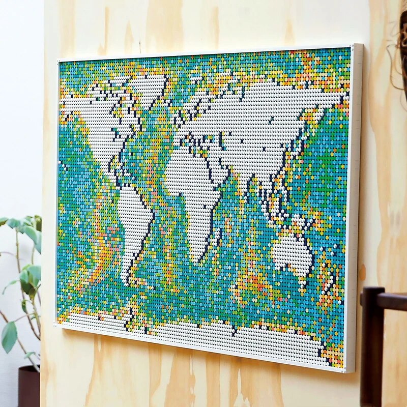 In Stock 11695 PCS World Map Mosaic Building Block Model Toys Compatible 31203 MOC New Product Birthday Christmas Gifts 99007