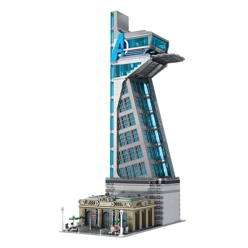 NEW IN STOCK 5883PCS 55120 Hero Tower Iron Tower Man Base Model with Lights Building Block Bricks Toys Birthday Christmas Gifts