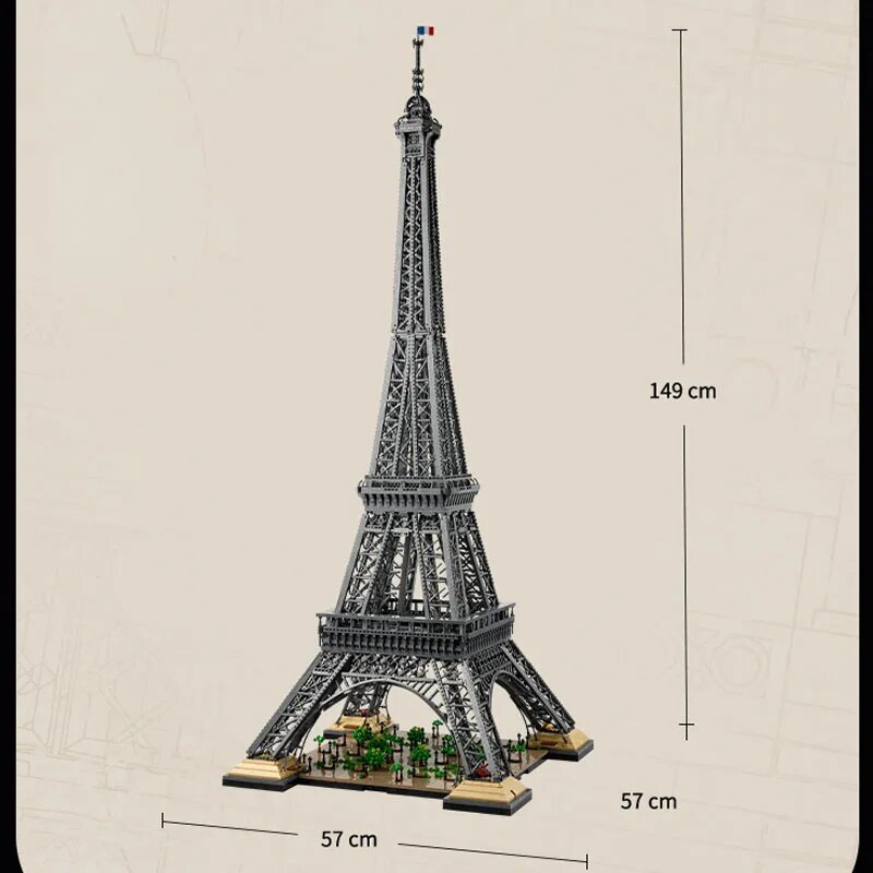 10001 PCS Large Eiffel Tower Building Blocks Bricks Kids Birthday Christmas Gifts Toy Compatible 10307 10181 17002 IN STOCK