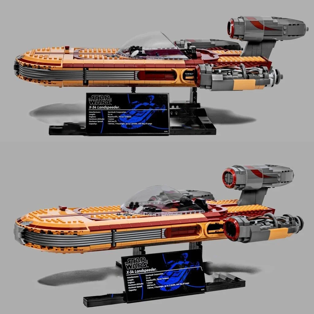 1890PCS The Spaceship Landspeeder Building Blocks Set Bricks Compatible With 75341 Kid toys Toys Birthday Christmas Gift