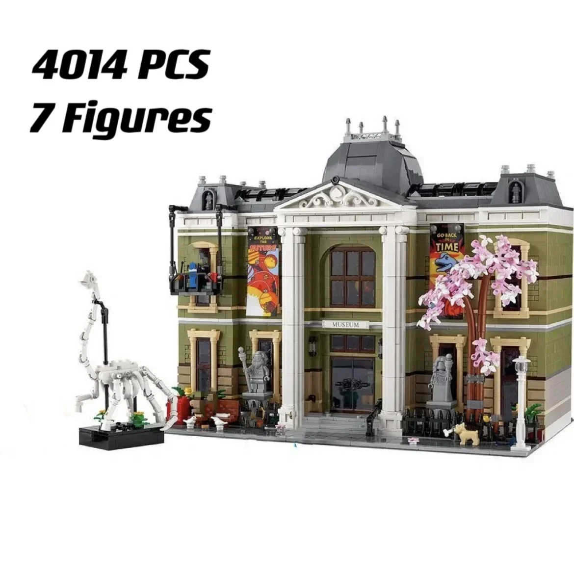 2023 New Icons Natural History Museum 10326 Biggest Modular Building Set Architecture Street View Building Blocks Toy Kids Gift