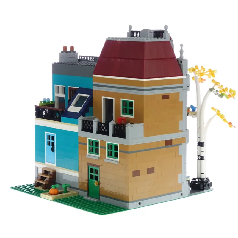Street View 10270 Modular Building Bookstore Model European Style City House Education Block Children's Christmas Toy Gifts