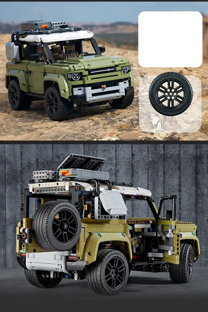 Compatible high tech Car Series Supercar Land Rover Guardian off-road vehicle Model Building Blocks Bricks  42110 Toys 93018