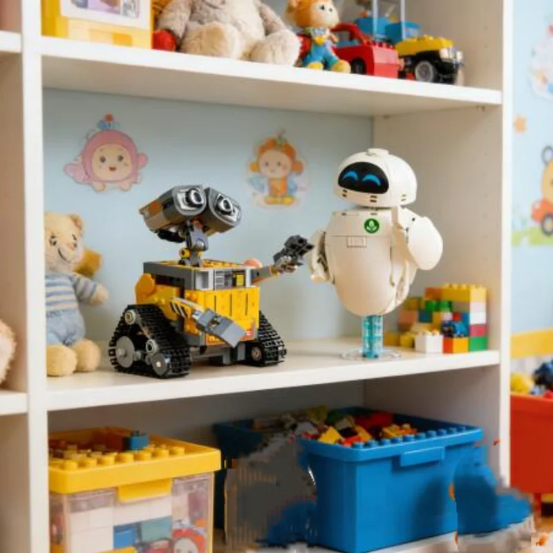 2026 New 811PCS Cartoon Character WALL-E&EVE 43279 Building Blocks Movie Figure Blocks Set Bricks Toys for Party Birthday Gifts