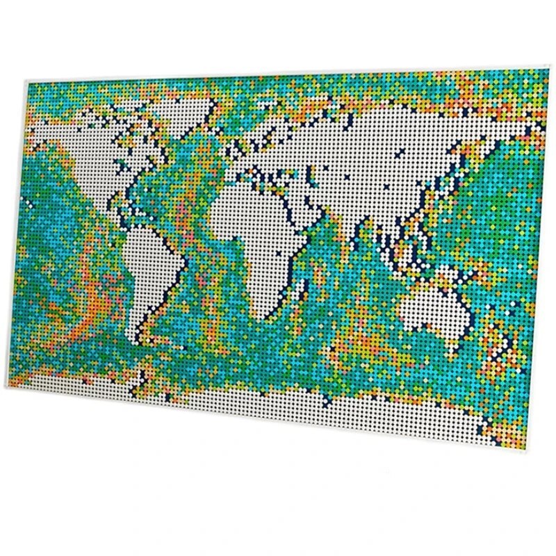 In Stock 11695 PCS World Map Mosaic Building Block Model Toys Compatible 31203 MOC New Product Birthday Christmas Gifts 99007