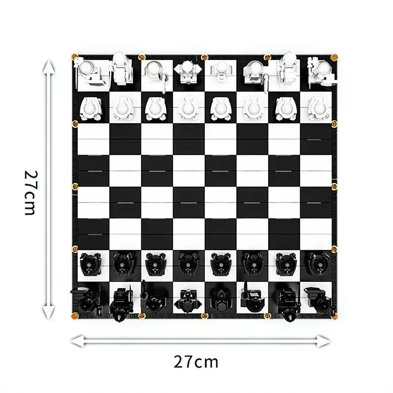 876PCS FIT 76392 Wizard Chess Building Blocks Magic Final Challenge Interactive Game Knight Role Play Bricks Toys Xmas Gifts