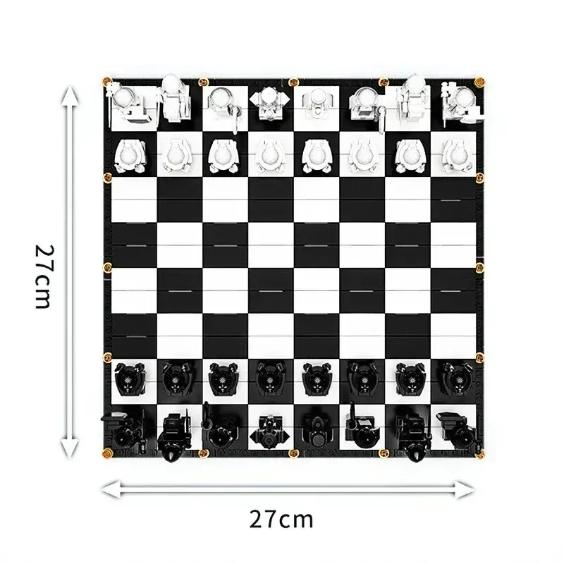 876PCS FIT 76392 Wizard Chess Building Blocks Magic Final Challenge Interactive Game Knight Role Play Bricks Toys Xmas Gifts