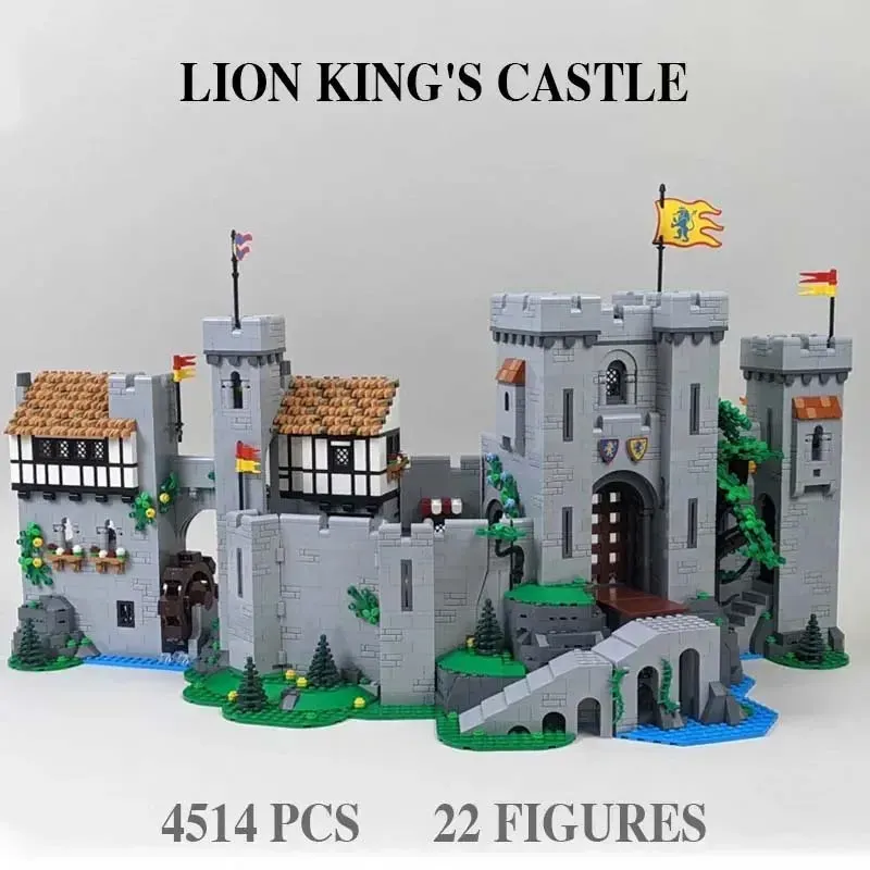 4514 PCS Lion King Castle Compatible 10305 85666 Building Blocks Bricks Education Kids Birthday Gifts Toy