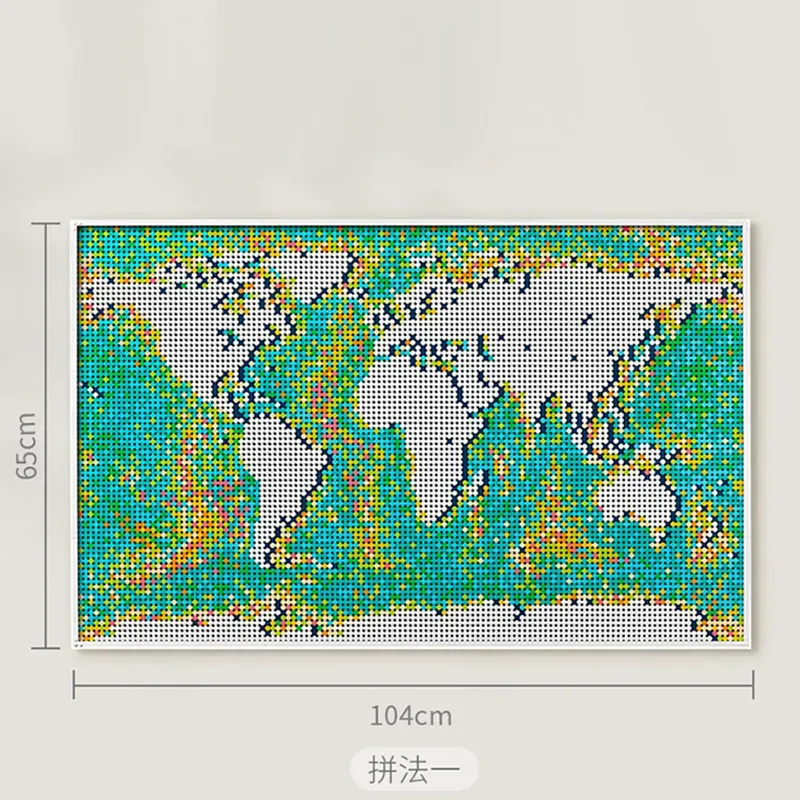In Stock 11695 PCS World Map Mosaic Building Block Model Toys Compatible 31203 MOC New Product Birthday Christmas Gifts 99007