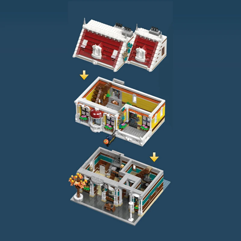 Cosplay Shop Clothing Store MOC 89131 Bricks City Street View Model Building Blocks Architecture Toy Set for Halloween Gift