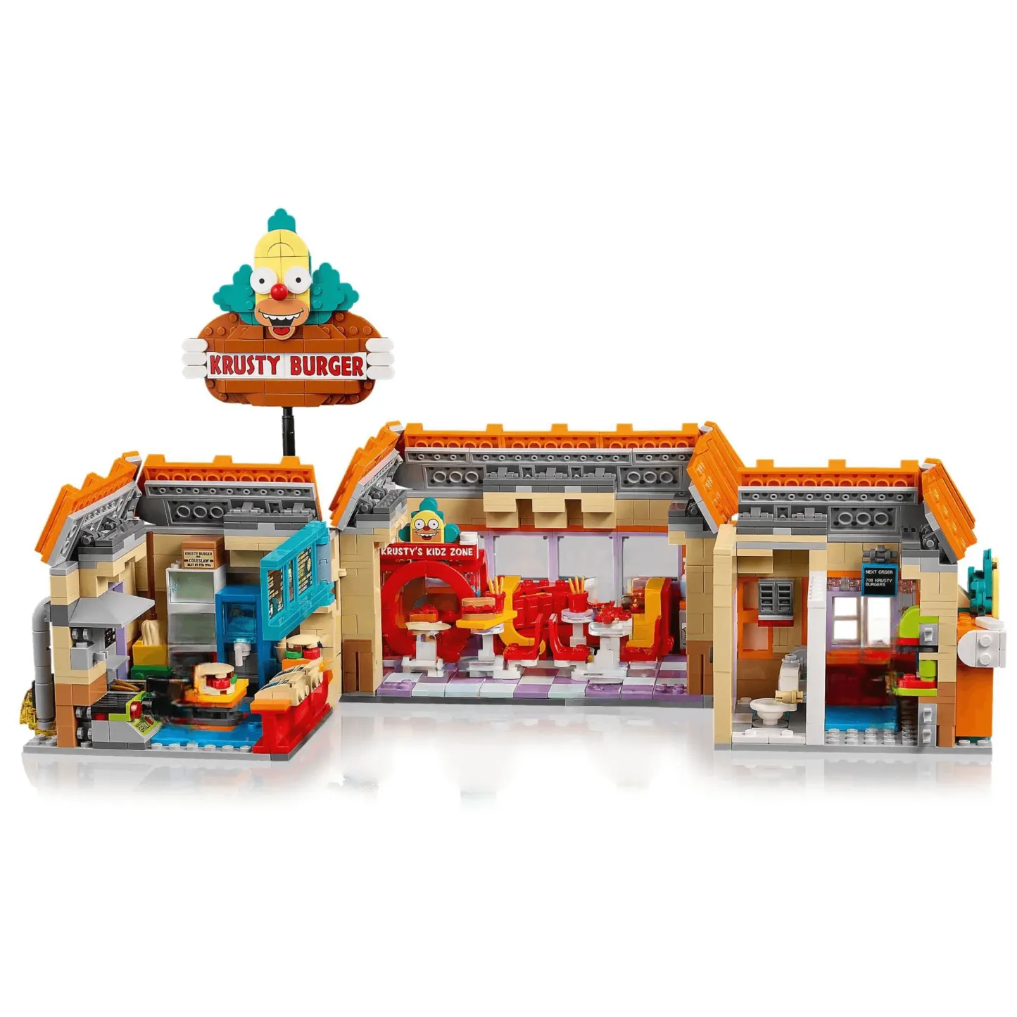 2025 New 10352 The Krusty Burger Restaurants Building Blocks Set Bricks Creative Ideas Educational Toys for Children Gifts