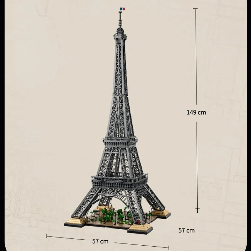 10001 PCS Large Eiffel Tower Building Blocks Bricks Kids Birthday Christmas Gifts Toy Compatible 10307 10181 17002 IN STOCK