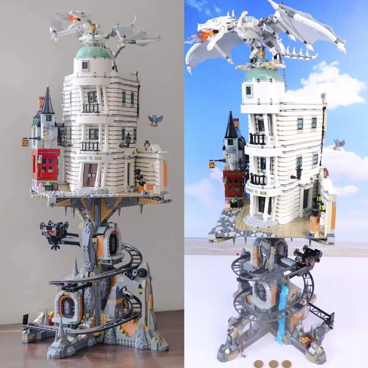 76417 Classic Bank Ironbelly Dragon Street view Model Kit MOC 4803Pcs Model Building Kits Construction Block Blocks Toys Gift