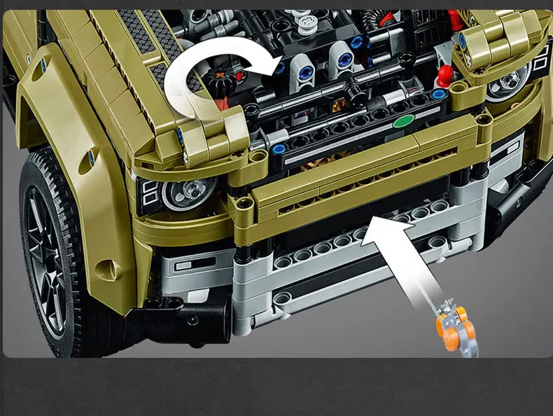 Compatible high tech Car Series Supercar Land Rover Guardian off-road vehicle Model Building Blocks Bricks  42110 Toys 93018