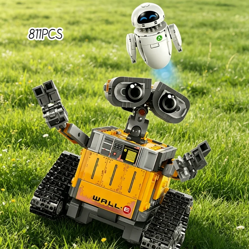 2026 New 811PCS Cartoon Character WALL-E&EVE 43279 Building Blocks Movie Figure Blocks Set Bricks Toys for Party Birthday Gifts