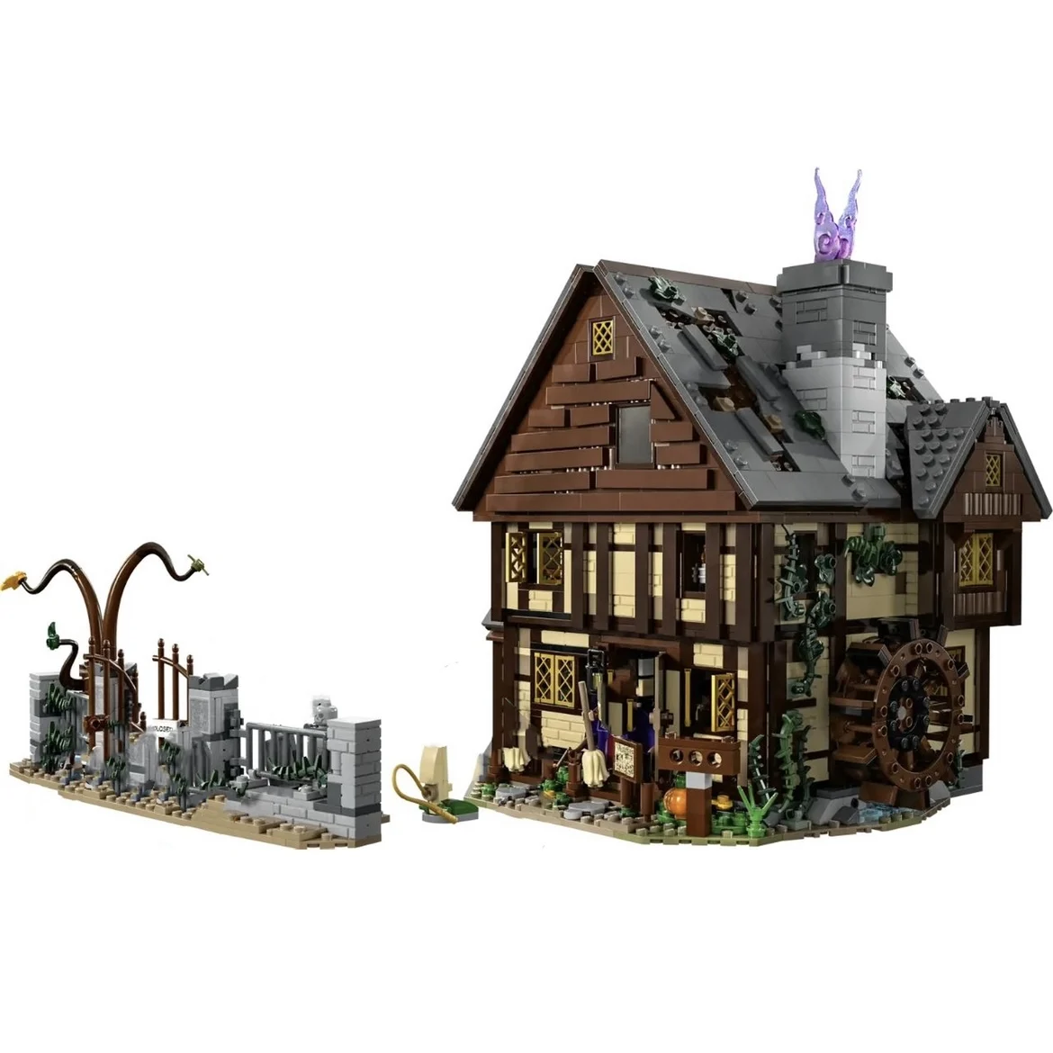 MOC 21341 Halloween Hocus Pocused Witch Sanderson Sister's Cottage House Building Blocks Set Bricks Toy For Children Gifts
