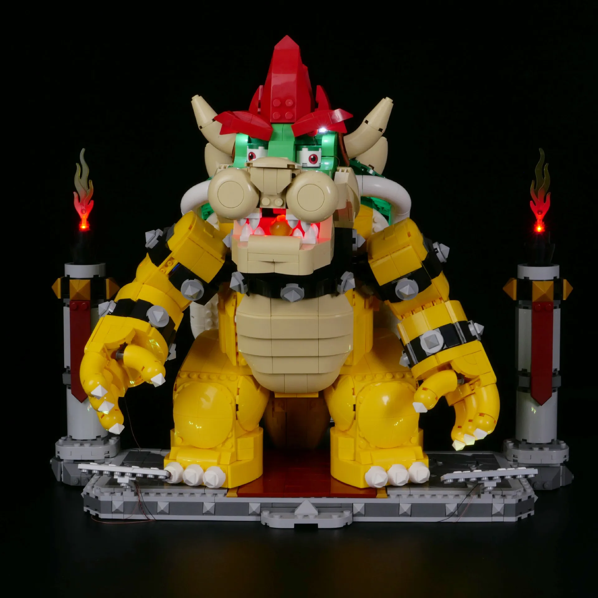 New MOC 2807 PCS The Mighty Bowser Building Blocks Bricks Boys Birthday Christmas Girls Toys Compatible 71411