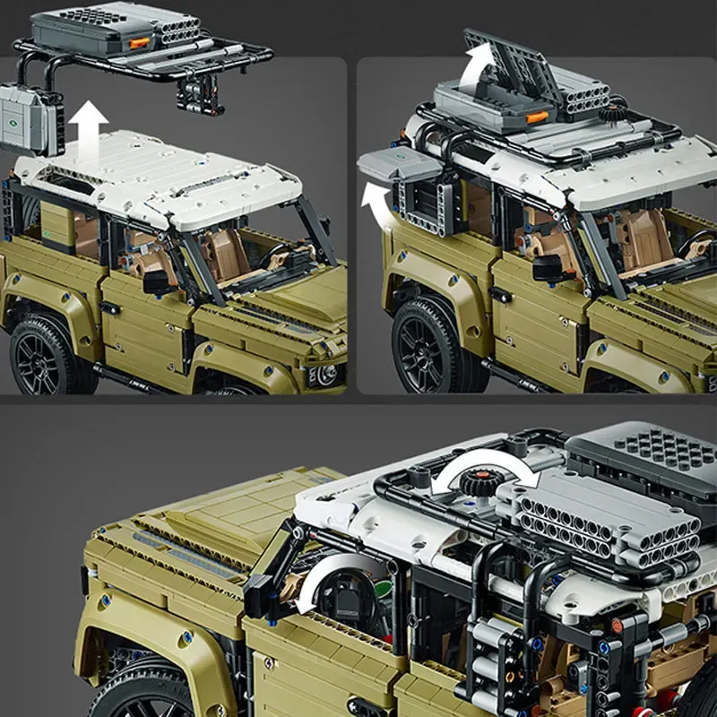 Compatible high tech Car Series Supercar Land Rover Guardian off-road vehicle Model Building Blocks Bricks  42110 Toys 93018