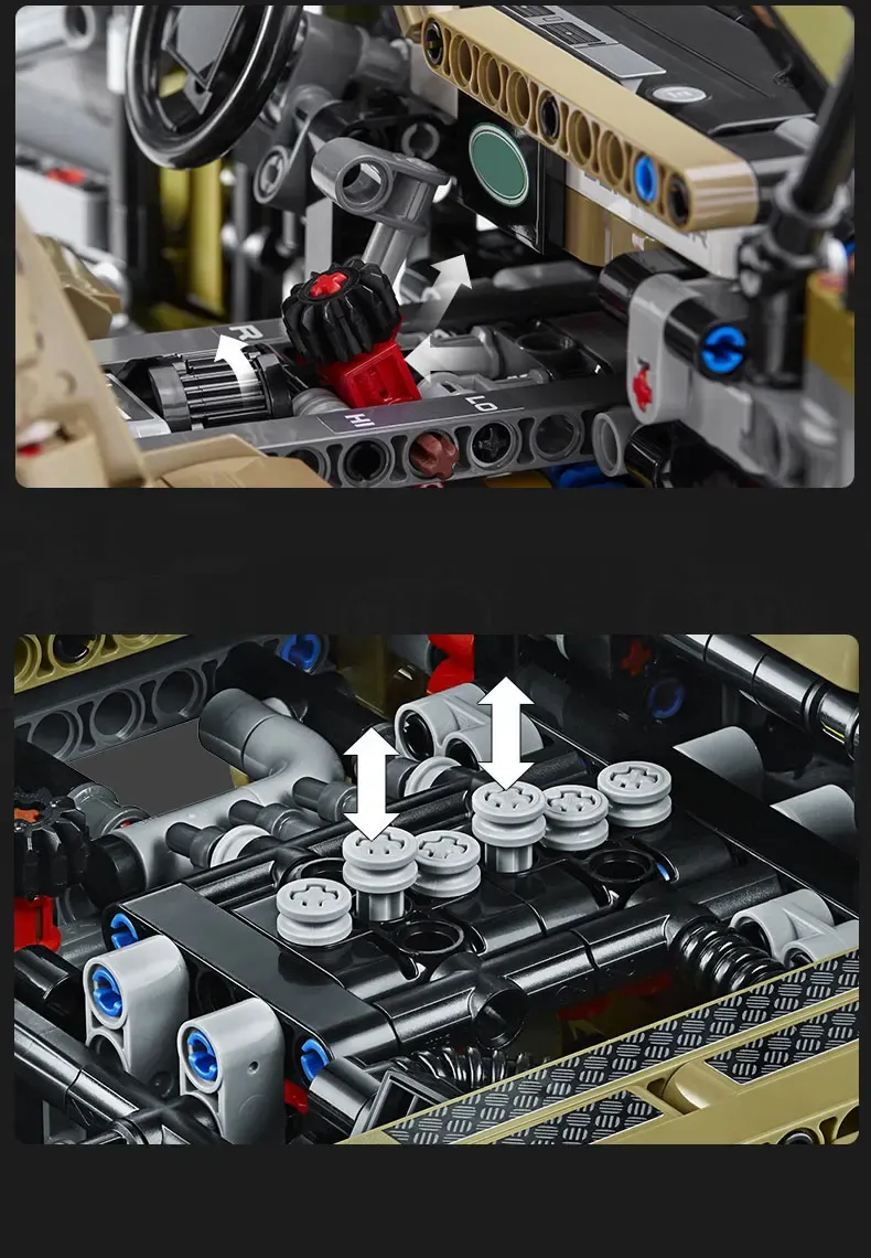 Compatible high tech Car Series Supercar Land Rover Guardian off-road vehicle Model Building Blocks Bricks  42110 Toys 93018