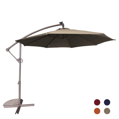 10 Ft Cantilever Patio Offset Umbrella Upgrade Crank Hanging Canopy Umbrella