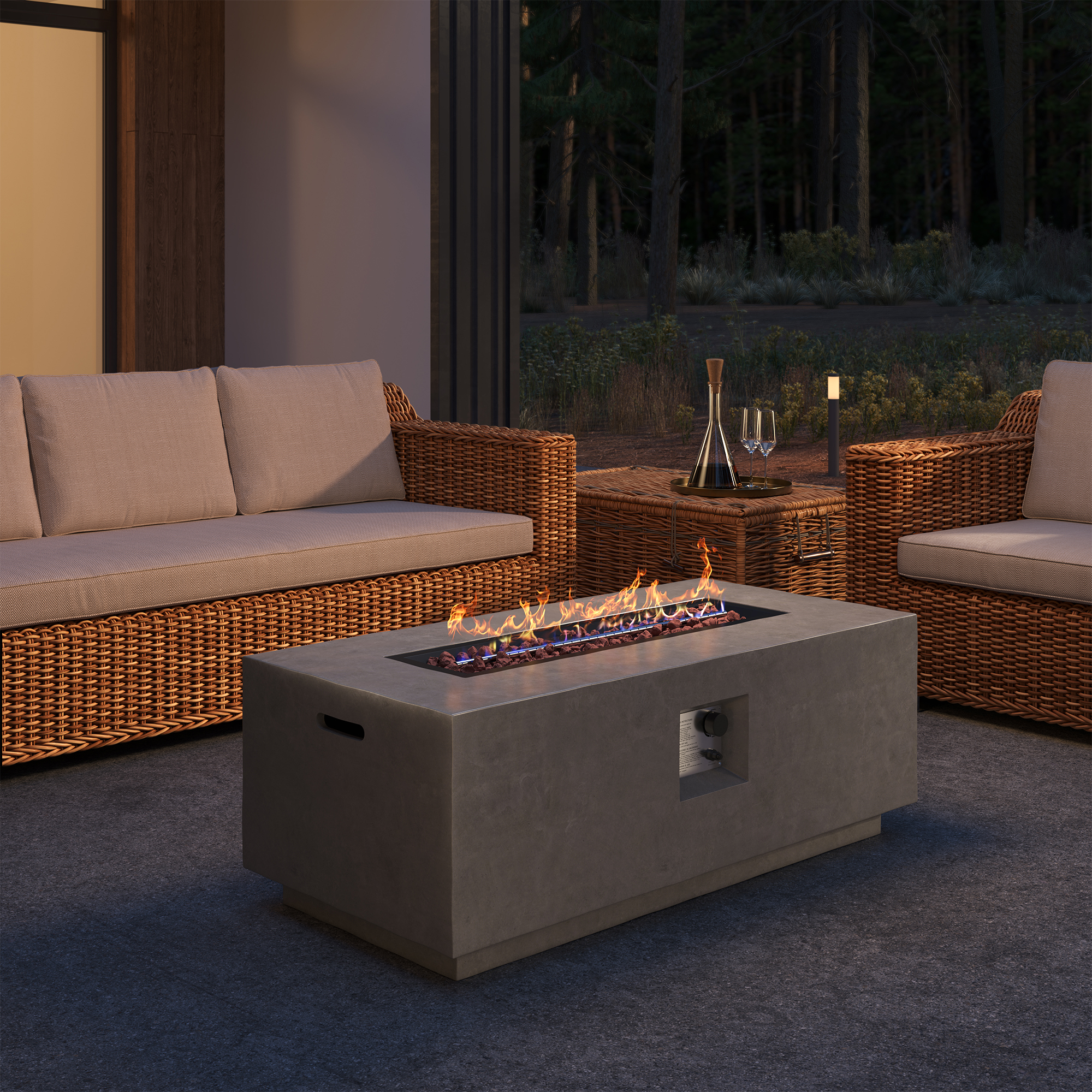 Autumn Vibes-Patio Fureniture with Fire Pits
