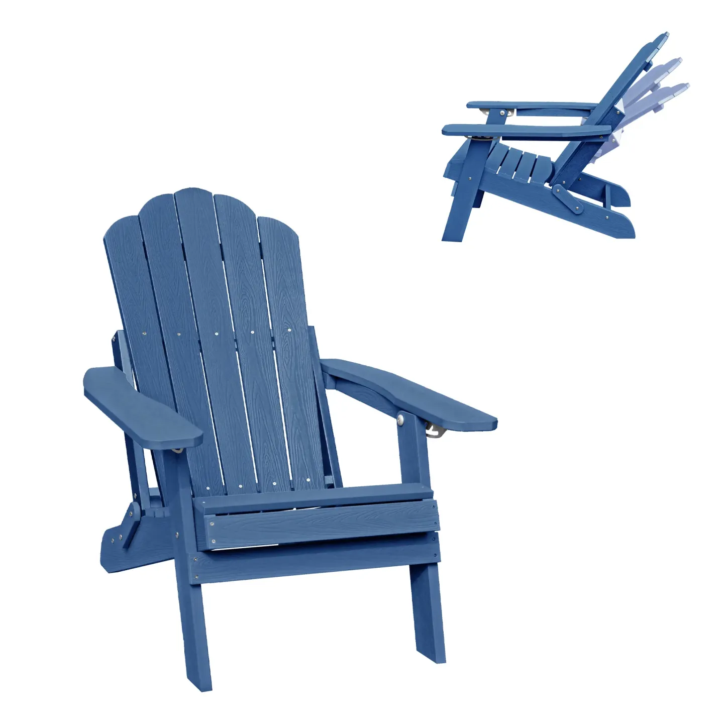 Mondawe 2-Piece HIPS Barstool Adirondack Chair and Tray Set