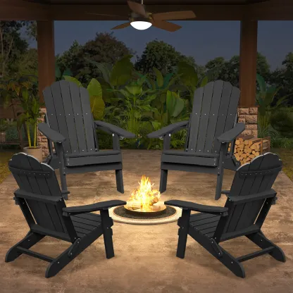 Adjustable Adirondack Chair with Wider Seat & Cup Holder