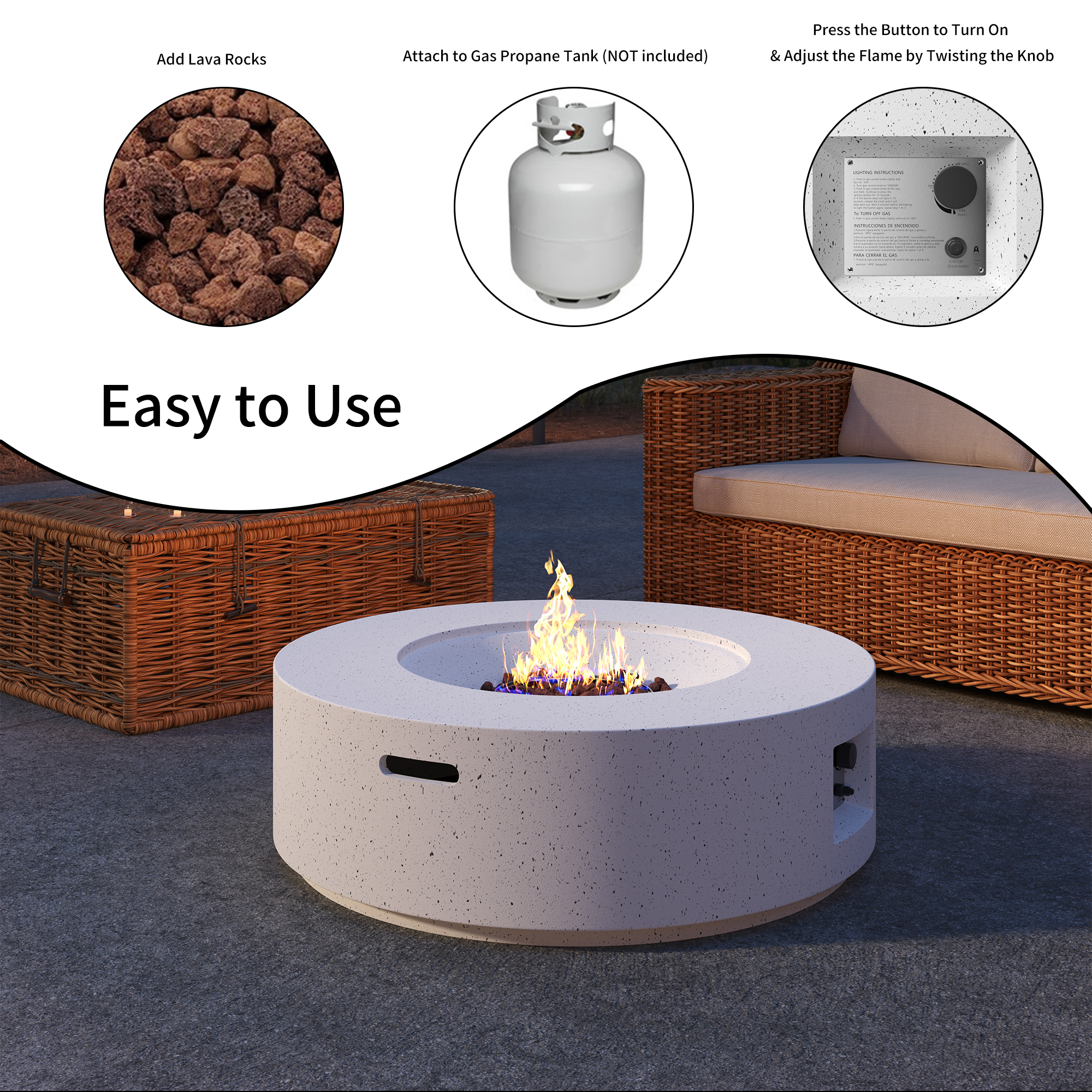 Fire Pit Best Outdoor Heating Fire Pit Table Outsunny Square