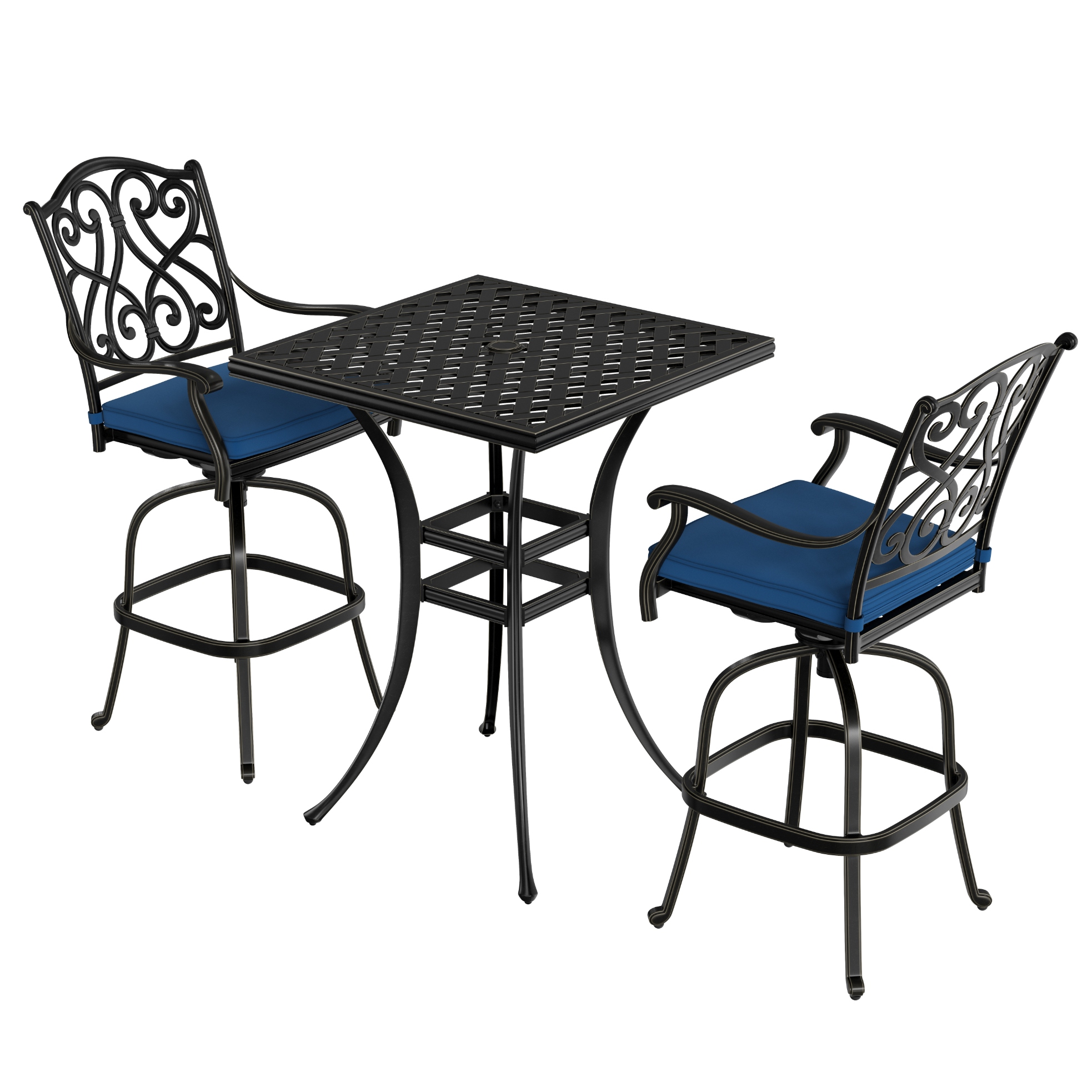 Biles 3 piece bistro set sale