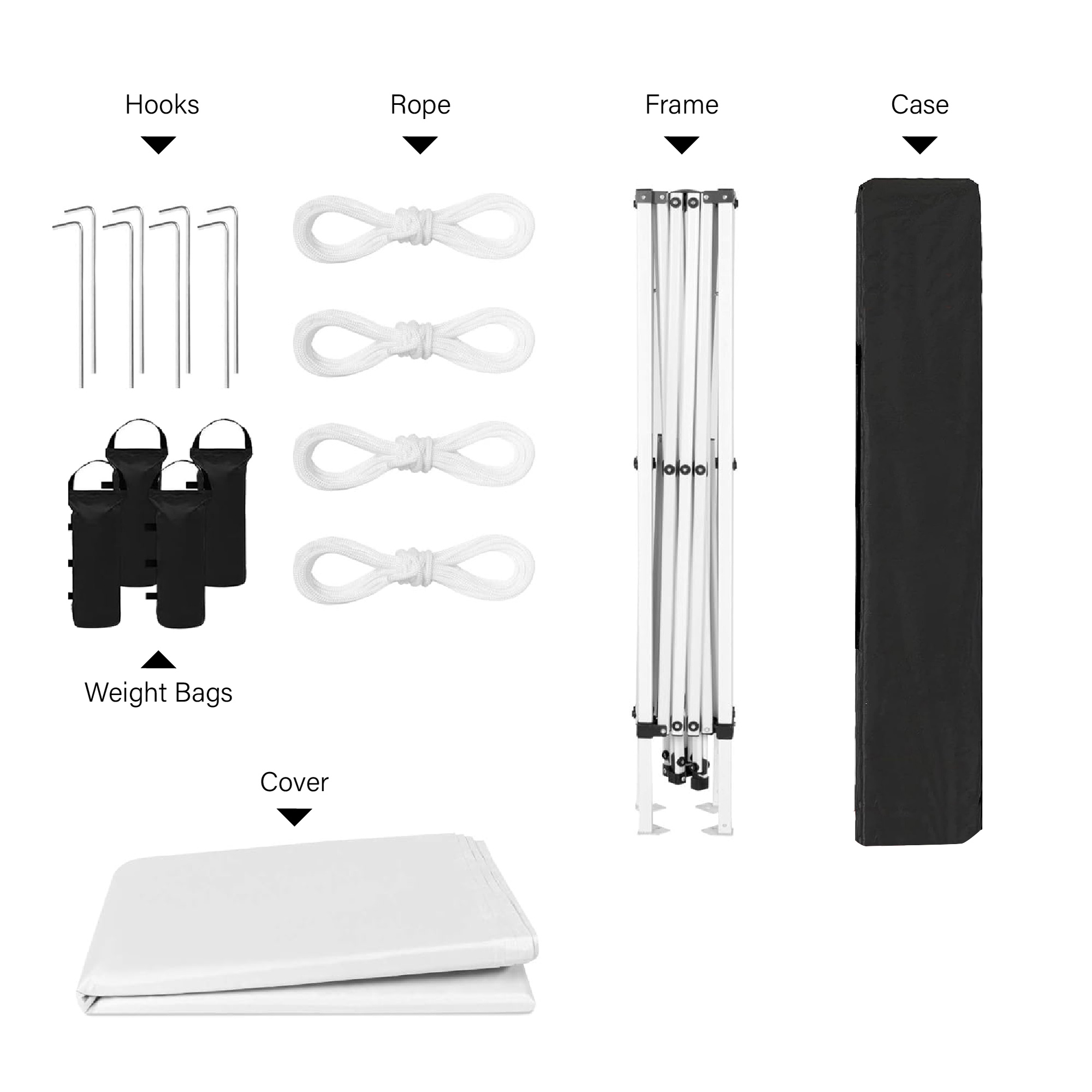 Outdoor 10x 10Ft Pop Up Gazebo Canopy Tent with 4pcs Weight sand bag,with Carry