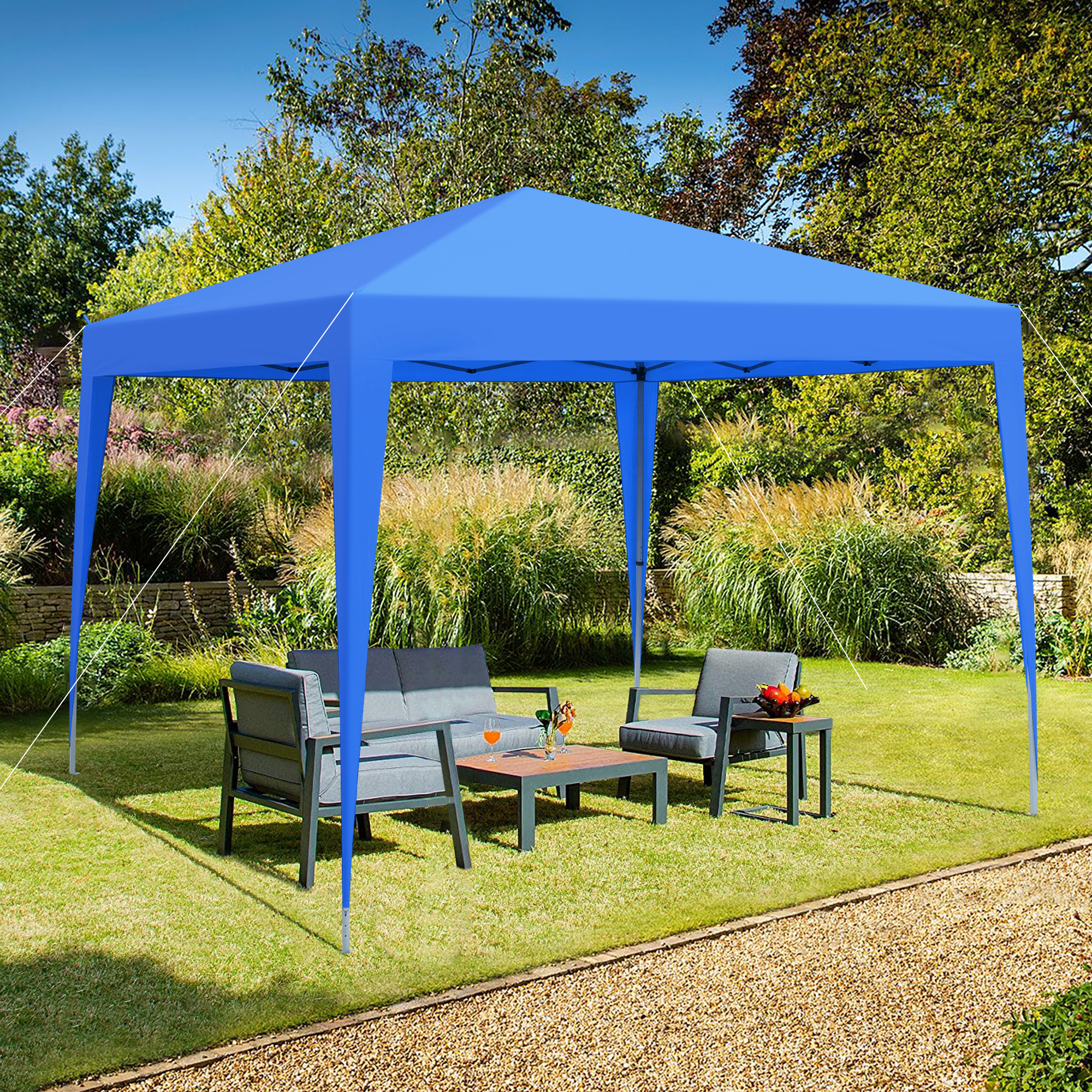 Outdoor 10x 10Ft Pop Up Gazebo Canopy Tent with 4pcs Weight sand bag,with Carry