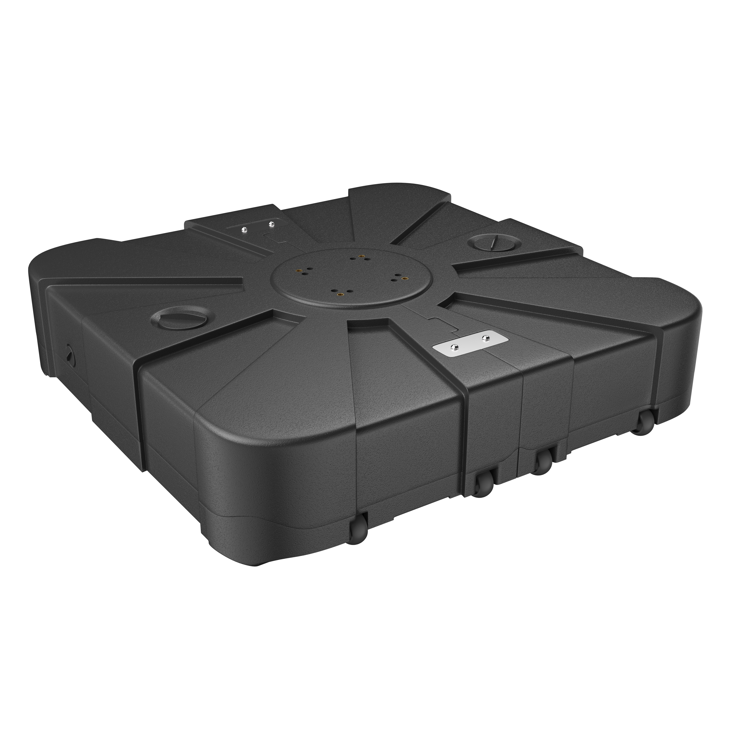 200 lbs when filling up water and sand Weather-Resistant HDPE Patio Umbrella Base Square Outdoor Umbrella Stand