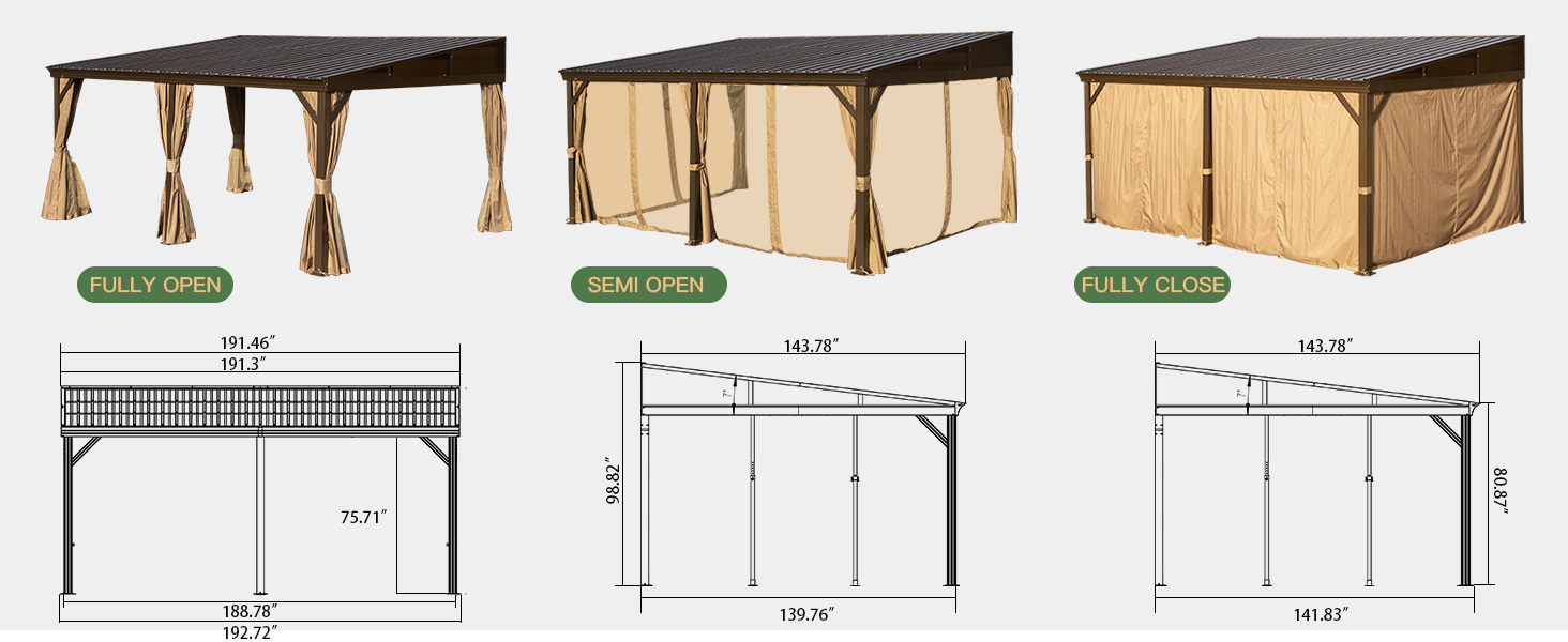 lean to gazebo