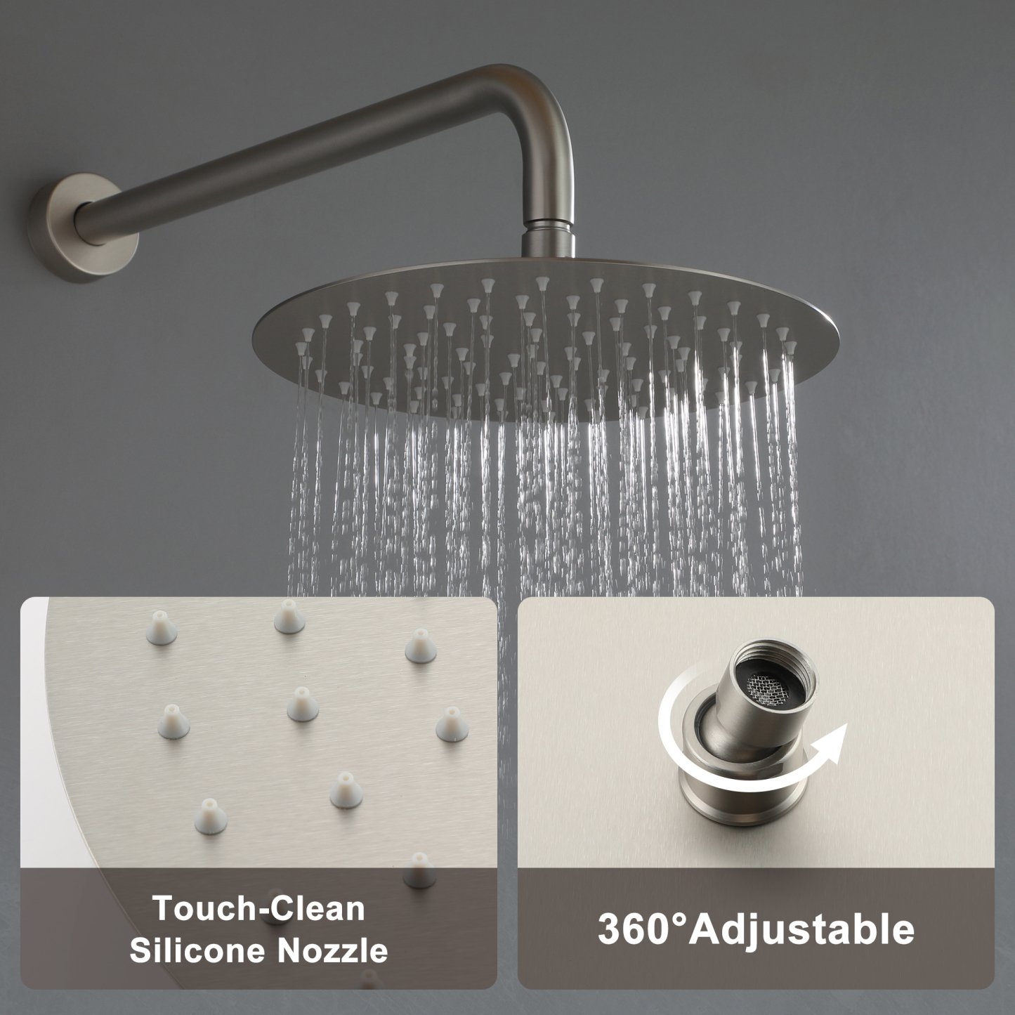 10-Inch Wall-mounted Round Shower Set