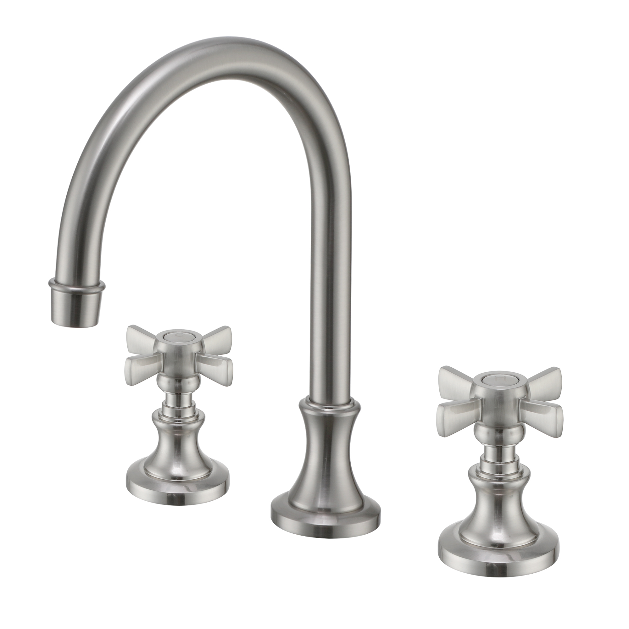 3 Hole Bathroom Faucets 8 Inch Widespread Basin Faucet for Sink
