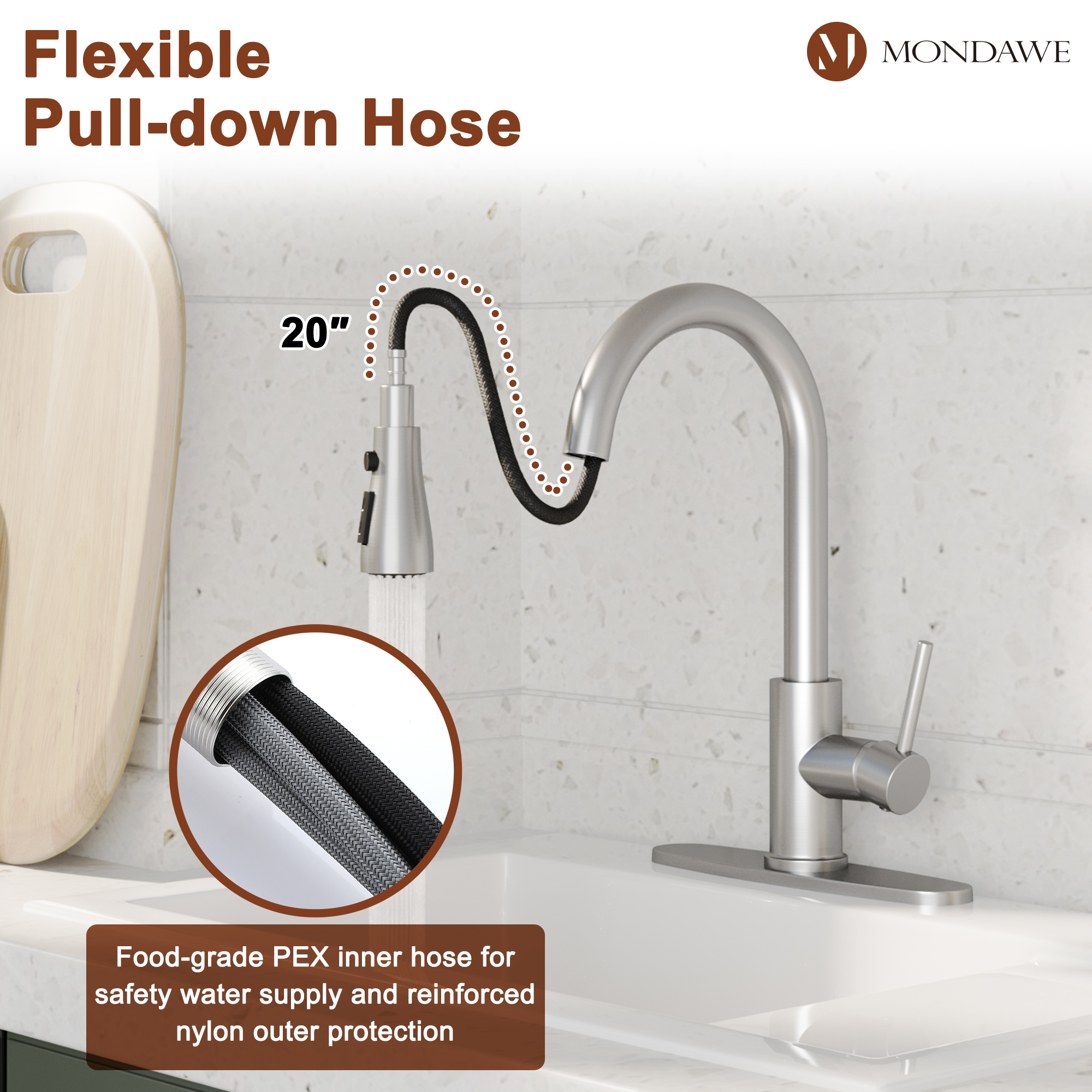 浄水器・整水器 SANEI Single Mixing Faucet Pull Out Hose SANEI Single Mixing Faucet Pull Out Hose