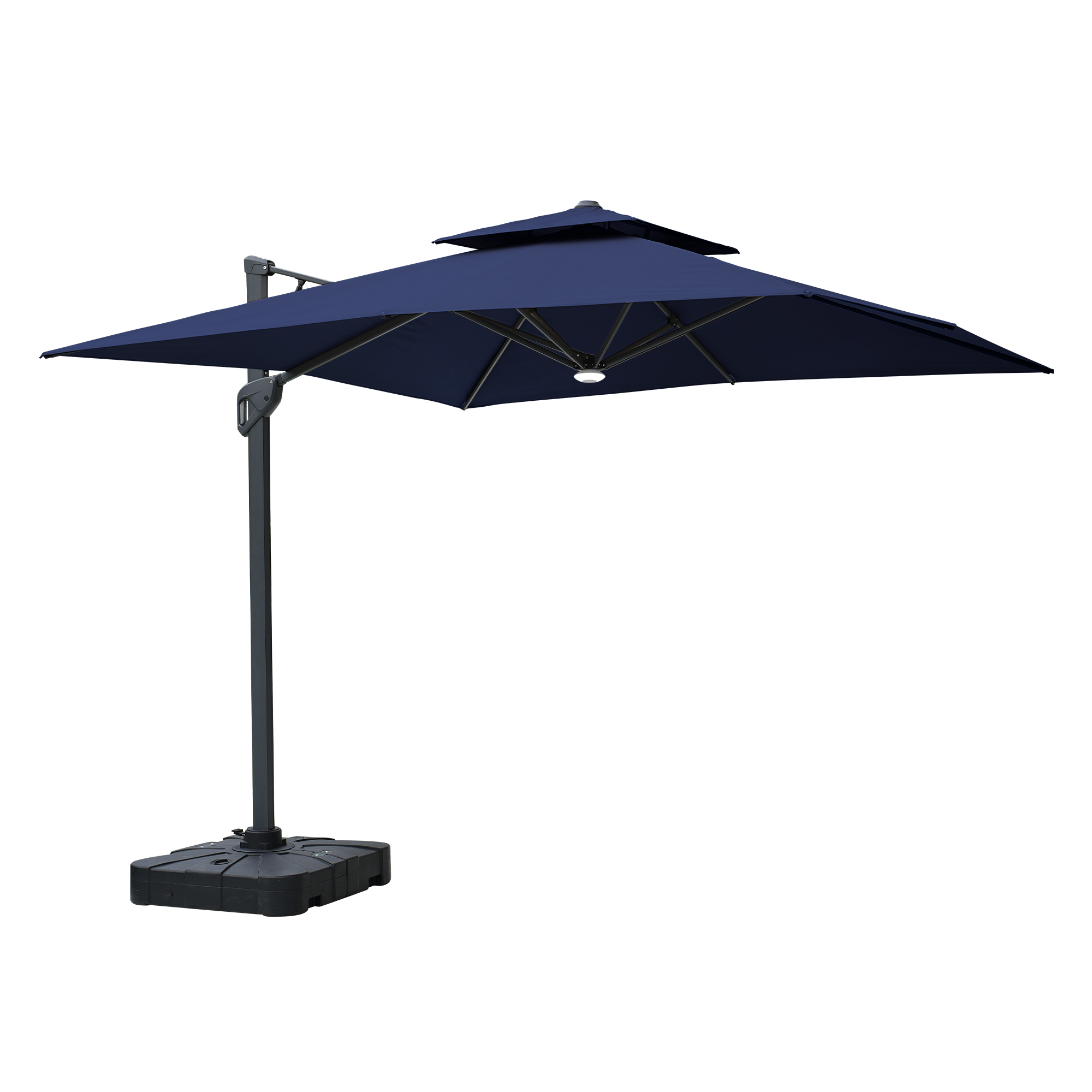 Cantilever Patio Umbrella with Base 10 ft Aluminum Outdoor