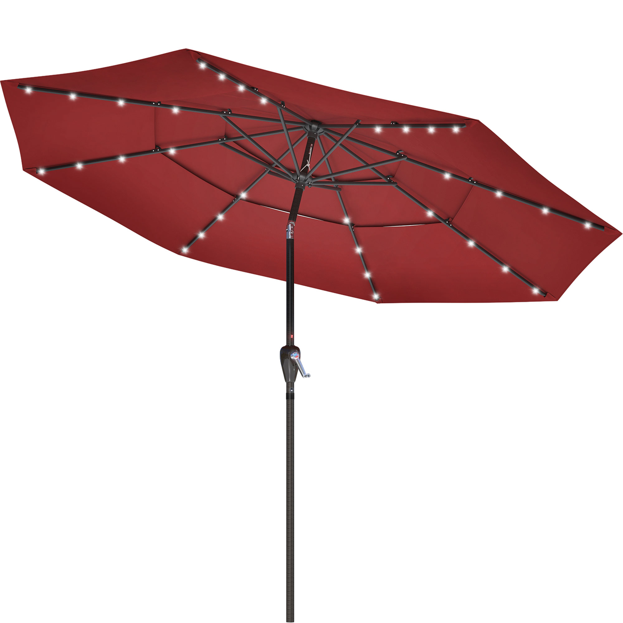 11 Ft Market Patio Umbrella with LED