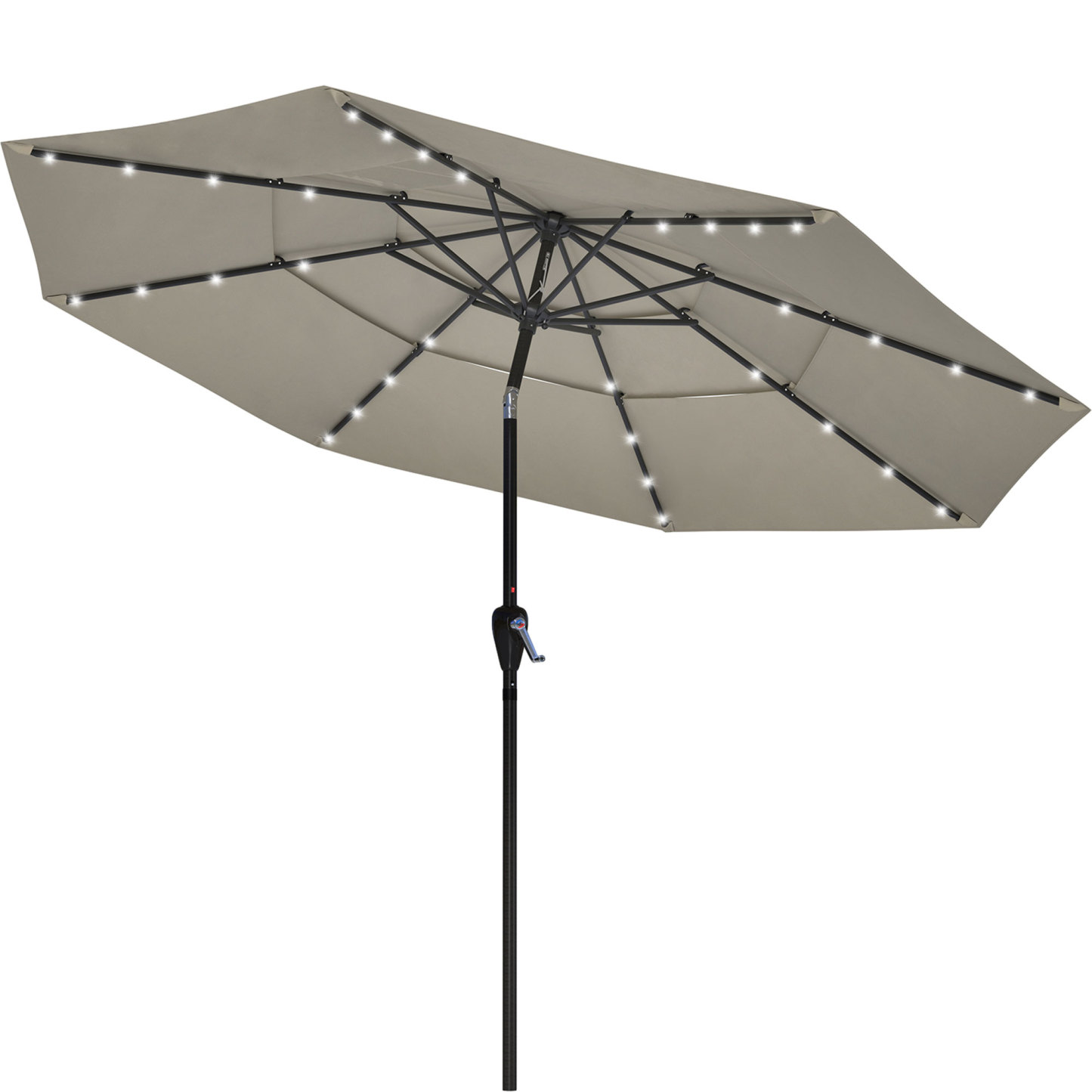 Mondawe 11-Ft Market Patio Umbrella with LED