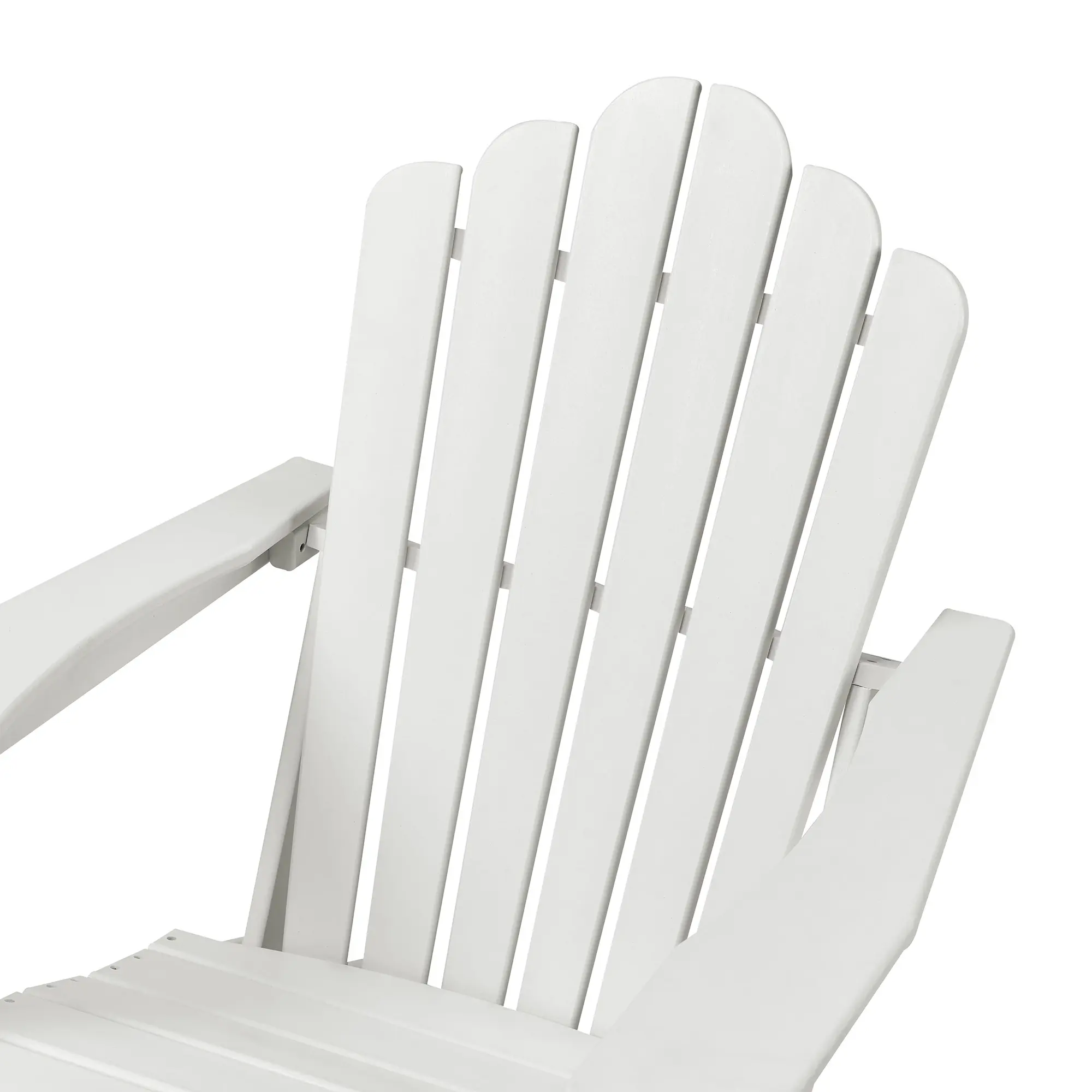 Set of 2 Classic Outdoor HDPE Adirondack Chairs for Garden 