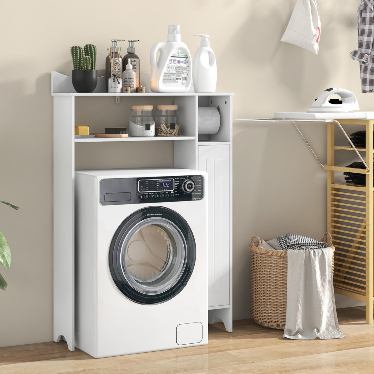 Over the Toilet Storage Cabinet with Toilet Paper Holder